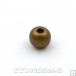 Houten kraal rond 10mm (brons)