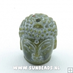 Halfedelsteen jade gecarved boedha