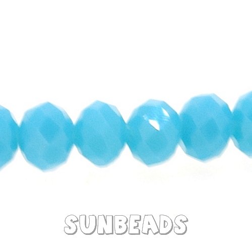 Facet kraal donut 6x4mm (turquoise) - Klik op de afbeelding om het venster te sluiten