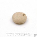 Houten hanger rond 14mm (beige)