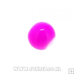 Glaskraal rond 6mm (roze)