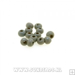 Houten kraal donut 3mm (grijs)