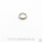 Splitring 6mm (antique zilver)