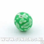 Fimo kraal rond 14mm (groen)