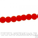 Glaskraal rond 6mm (rood)