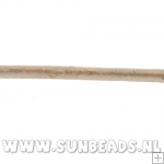 Rondleer 1mm metallic beige, 5mtr