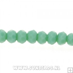 Facetkraal 4x3mm (zeegroen)