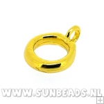 Metalen ring met oog (goud)