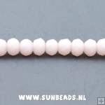 Facetkraal donut 3x2mm (lichtlila)