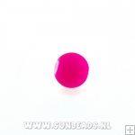 Glaskraal rond 8mm (knalroze)