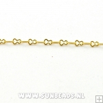 Jasseron fantasie 4mm goud