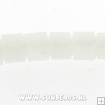 Facetkraal vierkant 4mm (wit)