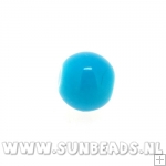 Glaskraal rond 6mm (turquoise)