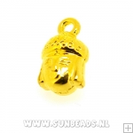 Metalen bedel buddha (goud)