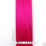 Katoen rijgdraad 1mm fuchsia