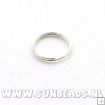 Splitring 12mm (zilver)