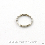 Splitring 12mm (antique zilver)
