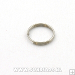 Splitring 12mm (antique zilver)