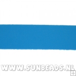 Plat PU leer 10mm (blauw)