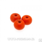 Turquoise kraal donut 6x4mm (oranje)