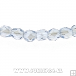 Facetkraal tonnetje 3mm (iceblue)