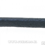 Rondleer 3mm donkergrijs, 3mtr