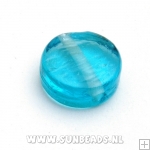 Glaskraal rond (turquoise)