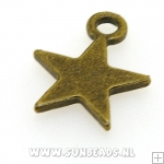 Metalen hanger ster (oudgoud)