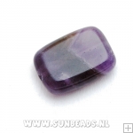 Halfedelsteen langwerpig 16mm (amethyst)