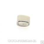 Metalen leerschuiver 10x8mm Metalen leerschuiver 10x8mm