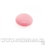 Plaksteen rond 12mm (roze)