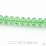 Facet kraal donut 8x6mm (groen)