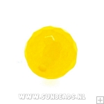 Halfedelsteen rond 10mm facet (geel)
