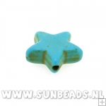 Turquoise kraal ster 14mm (turquoise)