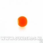 Glaskraal rond 4mm (oranje)