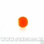 Glaskraal rond 8mm (neonoranje)