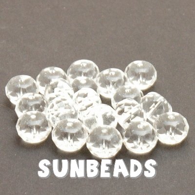 Facet kraal donut 12x8mm (crystal) - Klik op de afbeelding om het venster te sluiten