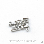 Ball chain slot 2mm antique zilver