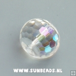 Facet kraal donut 16x12mm (crystal AB)