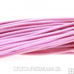 Elastiek gekleurd 2mm (roze)