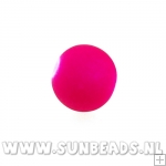 Glaskraal rond 10mm (neon roze)