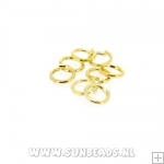 Ringetjes open 6mm (goud)