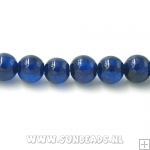 Halfedelsteen rond 4mm (donkerblauw)