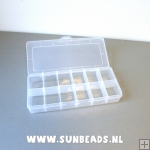 Sorteerdoos, 12 vaks, klep (1 st.) Sorteerdoos, 12 vaks, klep (1 st.)