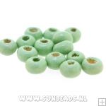 Houten kraal rond 3mm (zeegroen)