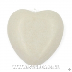 Houten hanger hart 50mm (beige/taupe)