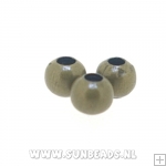 Metalen kraal rond 3mm (oudgoud)