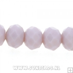 Facet kraal donut 6x4mm (licht lila)