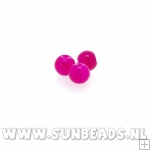 Glaskraal rond 4mm (fuchsia)