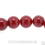 Halfedelsteen rond 8mm (ruby)